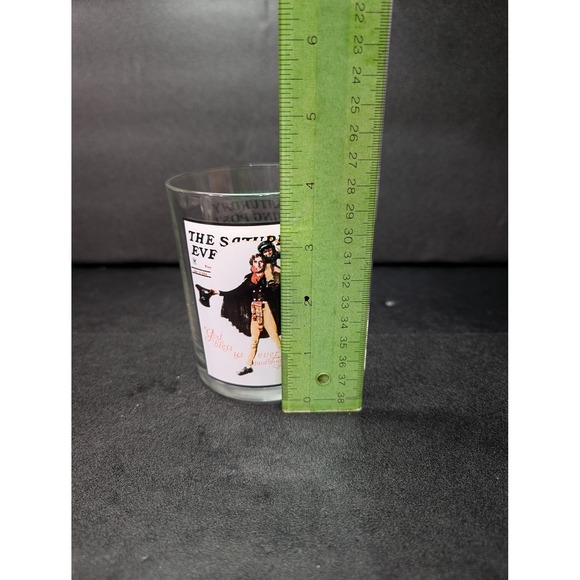 Saturday Evening Post Glass, Norman Rockwell Highball Glass, Retro Barware, 4.25 - Picture 8 of 9